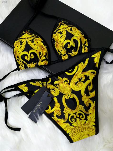 women beachwear versace|Versace swimsuit bikini.